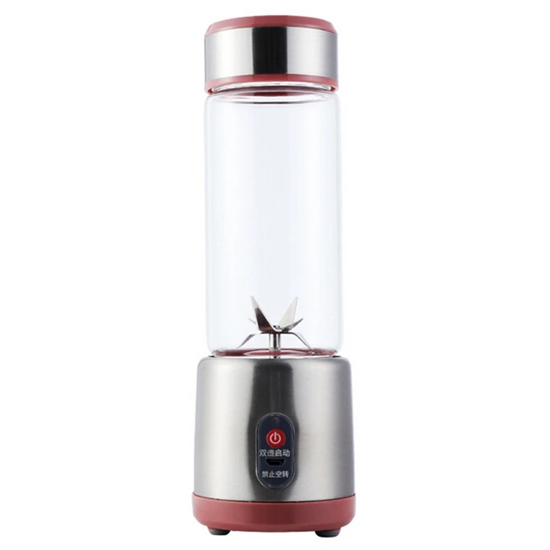

500Ml Portable Multic Juice Maker Bottle Cup Electrical Usb Rechargeable Blender