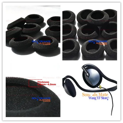 

5 пар амбушюров, наволочки из пены для Philips HS500, сменные наволочки для спортивных наушников за головой