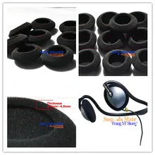5 pares almofadas de ouvido espuma almofada capa para philips hs500 atrás da cabeça esporte fones substituição earpads