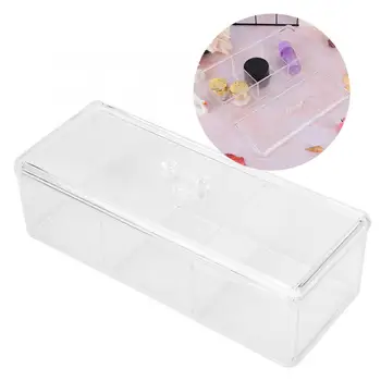 

Transparent Cosmetic Storage Box Case Puff Cotton Swab Makeup Pad Container Organizer 1