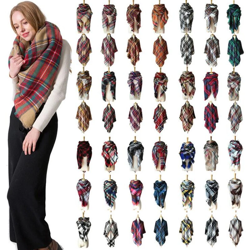 Plaid pashmina Clearance