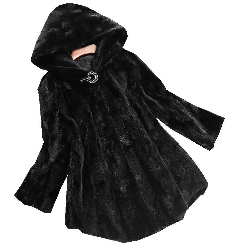 Véritable Vison Automne Survêtement Taille Pièce Veste De La Hiver 3xl Vêtement Plus Manteaux black Femmes Gray Fourrure Luxe Réel Manteau FBIfqYw