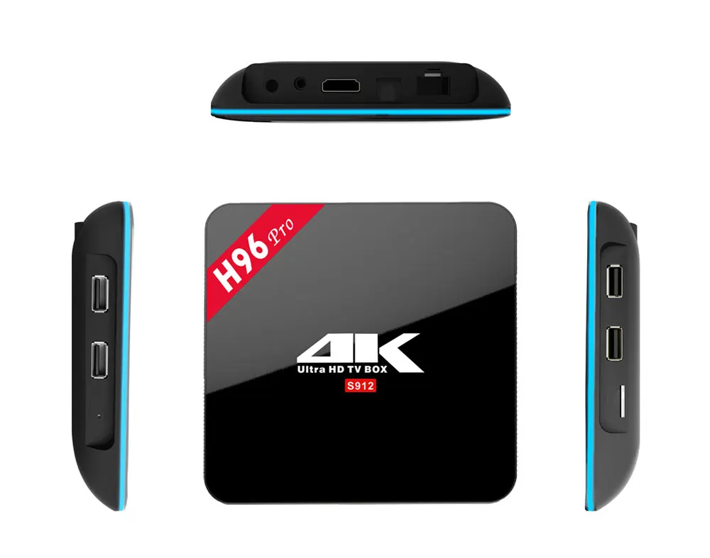 H96 Pro tv Box Amlogic S912 3 ГБ 32 ГБ Восьмиядерный Android 7,1 OS BT 4,1 2,4 ГГц+ 5,8 ггц WiFi мини ПК медиаплеер смарт-приставка
