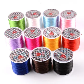 

AODUOLA 100m/3937 inch 0.7mm cheap Inelastic Fishing Line Diy Jewelry Accessories Handmade Beaded Bracelet Crystal Lines One pcs