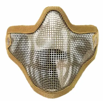 

Tactical Ghost Mesh Airsoft Mask Paintball Half Face Protection Strike Style
