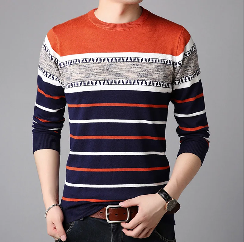 2019 новый модный брендовый свитер мужской s пуловер Мужской пуловер Джемперы Вязаная Шерсть осень зима корейский стиль повседневная