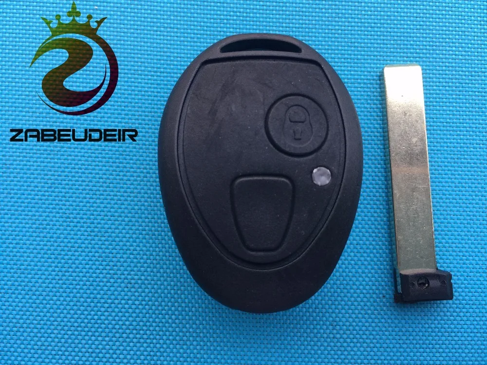 

ZABEUDEIR 1PC REPLACEMENT KEY BLANK For ROVER FOR MG FOR BMW FOR MINI ONE COOPER R50 ZT ZR 75 2 BUTTON REMOTE KEY FOB CASE BLADE