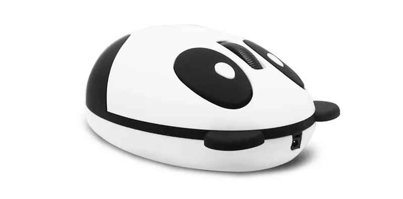 Мультфильм милый мини Мышь белый розовый panda 2.4 беспроводной Bluetooth Мышь Перезаряжаемые silent порта USB для ПК батареи подарок