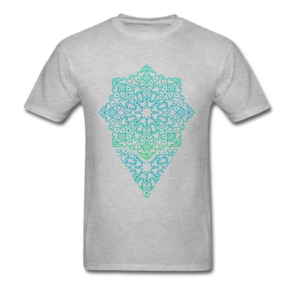 balance mandala Normal T Shirts for Men Cotton Fabric April FOOL DAY Tees Funny Tops T Shirt Short Sleeve New Coming Crew Neck balance mandala grey