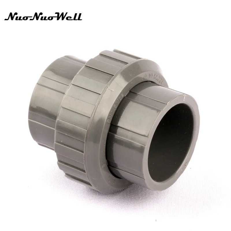 1pcs NuoNuoWell Plastic PVC 40mm Hose Union Straight