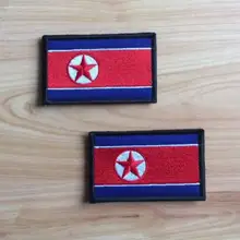 Бирка с вышивкой клей флаг красоты на заказ значок Горячая тканевая паста волшебный крючок& Петля патч значок