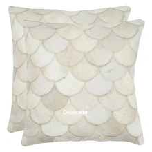 Северная евро домашнего декора автомобиля лоскутная подушка коллекция диванных подушек, 18 на 18-дюймовый, elita разноцветные и крем