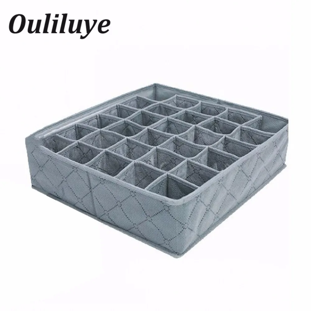 

1PCS Storage Box For Underwear Necktie Clothes Socks Organizer For Drawer 30 Cells Underwear For Home Storage Container Box