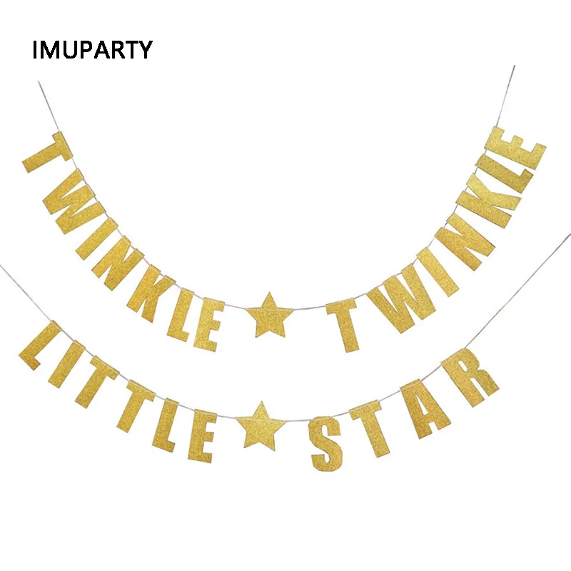 

twinkle twinkle little star banner birthday party decorations for kids adult happy birthday bunting baby shower props garland