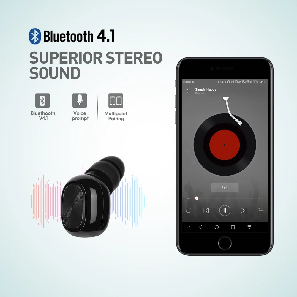 

Wireless Bluetooth Earphones In-Ear Wireless Headphones Stereo Earbuds Sports Headset TWS With Mic For xiaomi huawei iphone