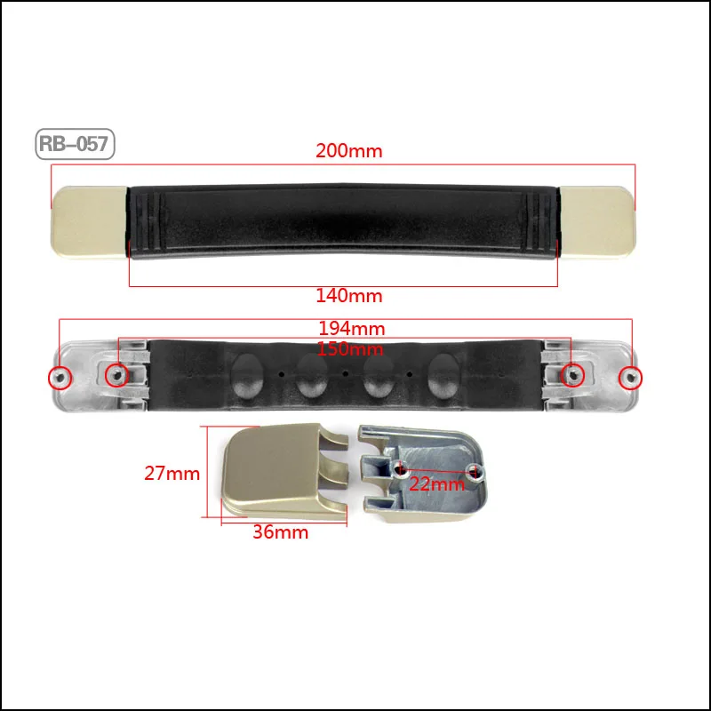 Замена багаж чемодан сумка пластиковые потяните - Цвет: RB057