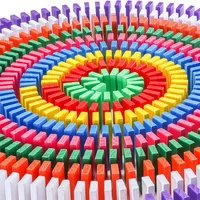 240PCS/set Rainbow Wooden Domino Toy Set