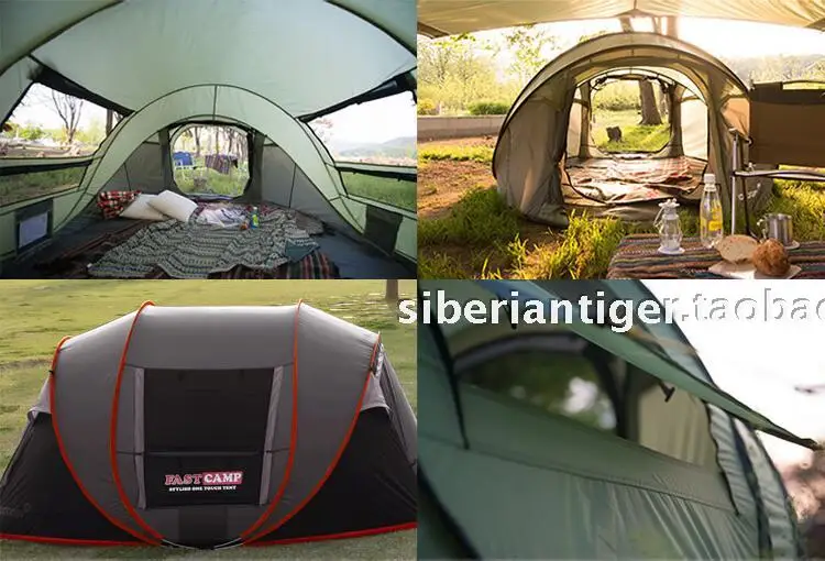 Ультрабольшая Автоматическая палатка для отдыха на 3-4 человека, Пляжная палатка, семейная беседка