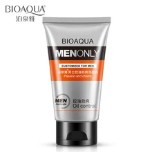 BIOAQUA Man очищающее средство для лица с контролем жирности, очиститель пор, очищающее средство для лица, мужское очищающее средство для лица от акне, черных точек, Отбеливающее увлажняющее средство для ухода за лицом