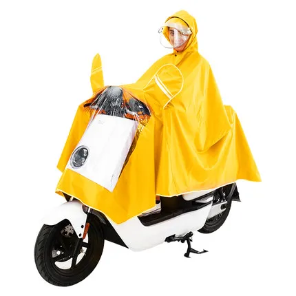 Езда племя Для мужчин Для женщин мотоциклетные дождь куртка брюки дождевик с капюшоном дождь Шестерни дышащая Водонепроницаемый ветрозащитные непромокаемые костюм комплект - Цвет: yellow