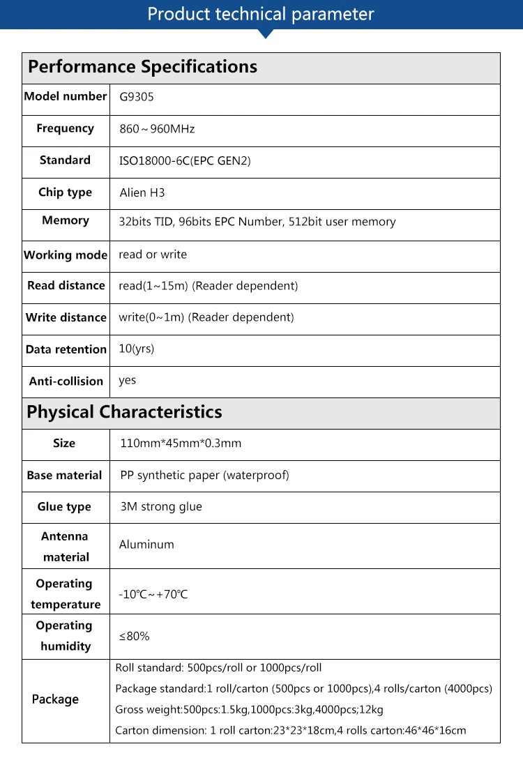 CHAFON 100 шт 1~ 15 м 860~ 960 МГц EPC-Gen2 rfid тег на лобовое стекло Alien H3 чип с 3 м клеем для парковки автомобиля