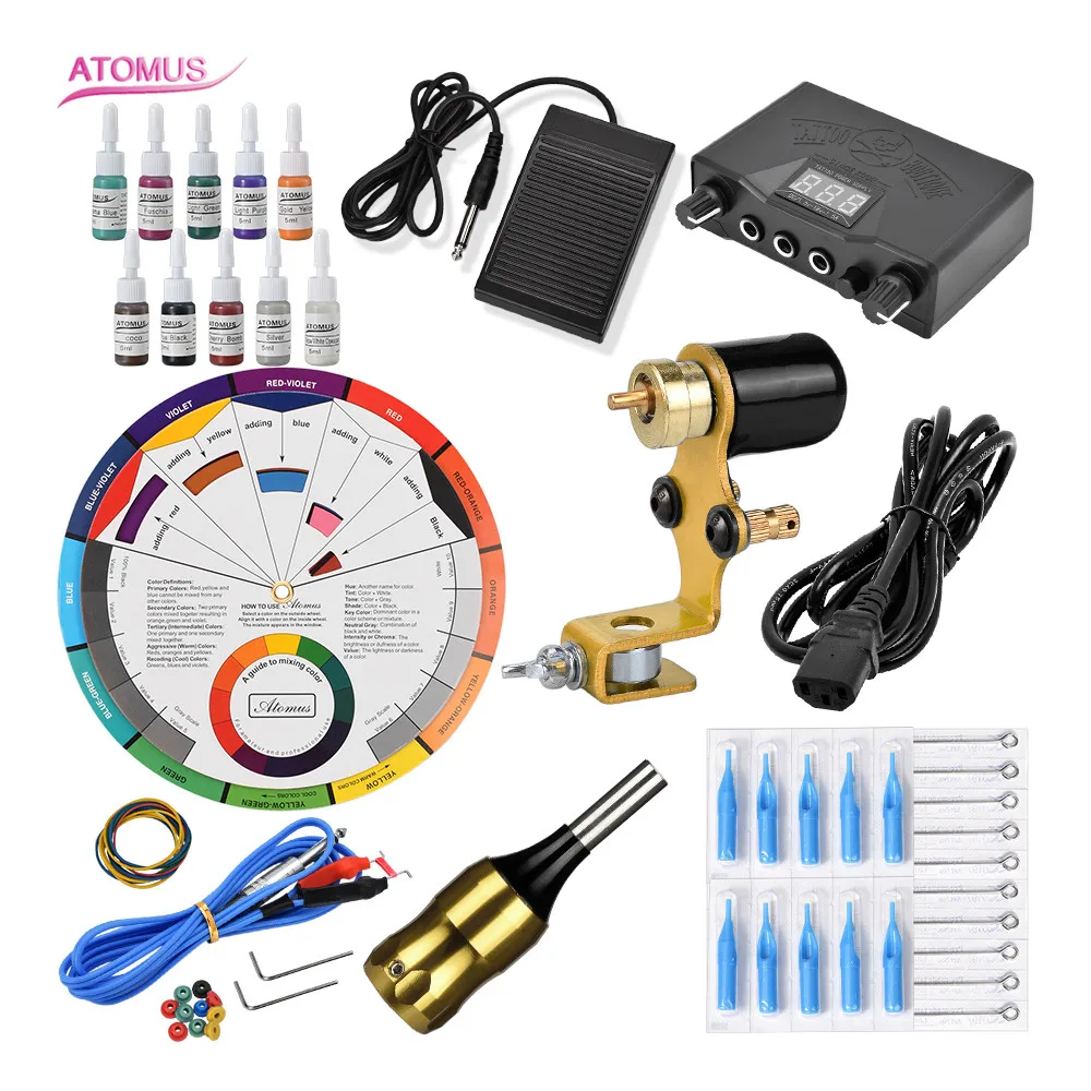

Tatoo Professionnel De Tatuage Tatuagem Proficional Kit Tatuagem Rotary Tattoo Machine Pen Set Nueva Llega Suplies Tatuaje Tatoo