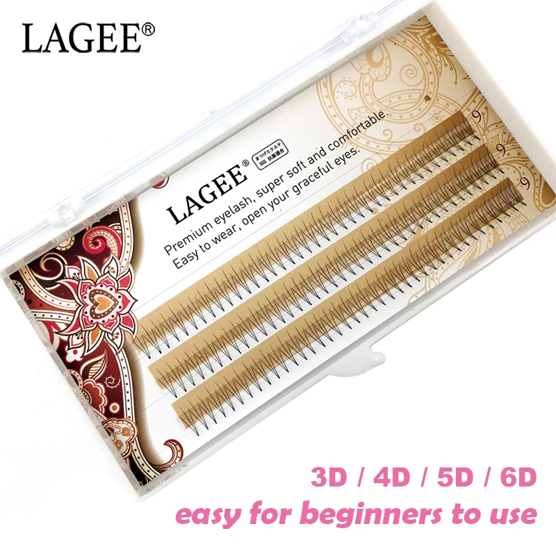 

LAGEE High Quality 3D 4D 5D 6D Russian Volume Eyelash Extensions Premade Fan Faux Mink False Eye Lashes Supplies Salon Use