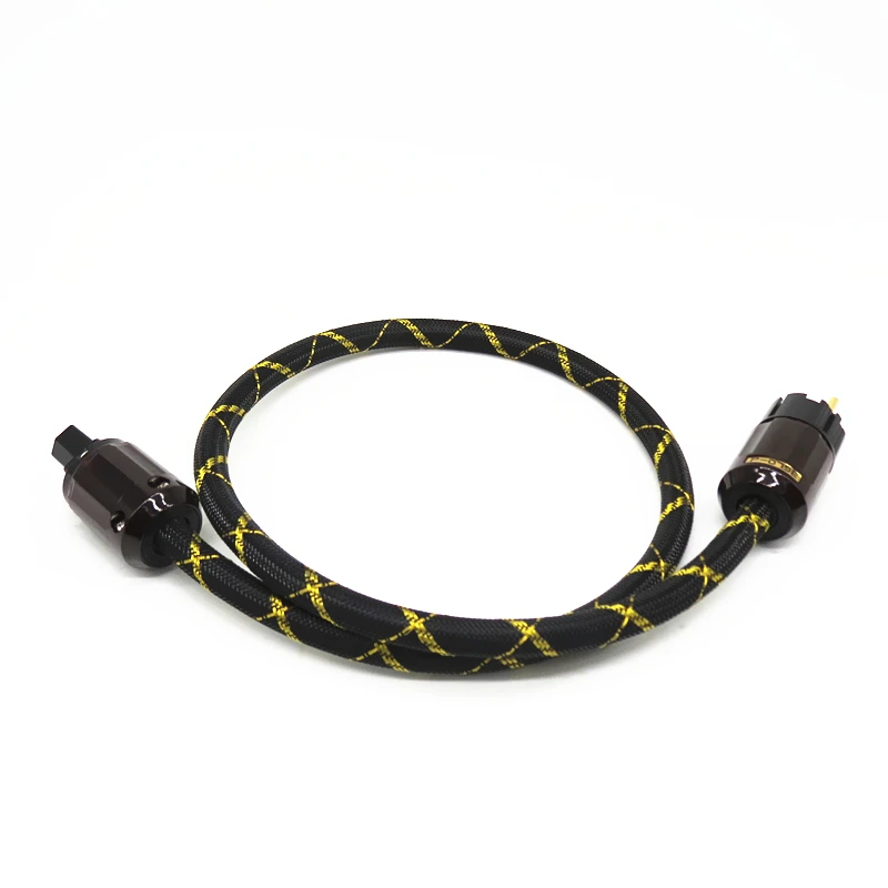 YJHIFI Power Cable Furutech Two core silver plated Power Cord with EU Plug AC cable line hifi audio amp cable YJHIFI Power Cable Furutech Two core silver plated Power Cord with EU Plug AC cable line hifi audio amp cable