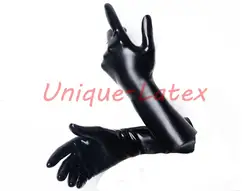 Латексные перчатки косплей резиновые 0,8 мм короткие рукавицы черные 0,8 мм латексные перчатки s m l