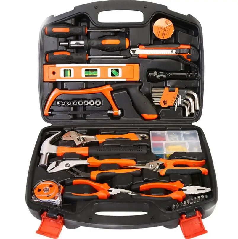 

carpentry, metal work and electrical sets Sanying tools Multifunction Household home use hand tools Combination repair Box