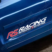 

1 Pair RS RACING SPORT Car Stickers Door sticker For FORD FOCUS 2 focus 3 Mondeo Fiesta Kuga MK2 MK3