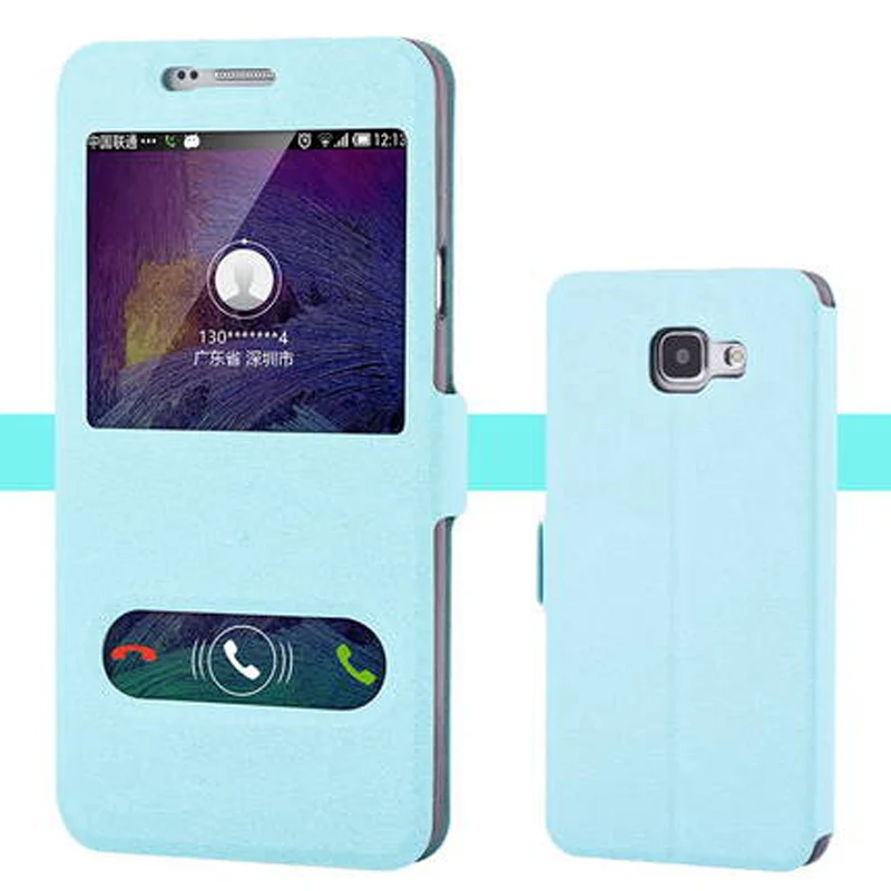 Чехол книжка для Samsung A7 2016 A 7 A7100 A7plus plus A710F A7108 A76 2 шт.|cover for galaxy|flip covercase cover |