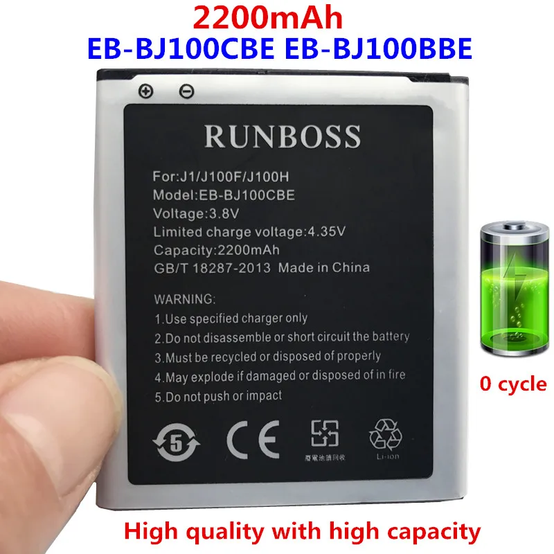Аккумулятор для Samsung Galaxy J1 аккумулятор 2200 мАч EB BJ100BCE J100F J100FN J100H J100M J100S J100V J100VPP
