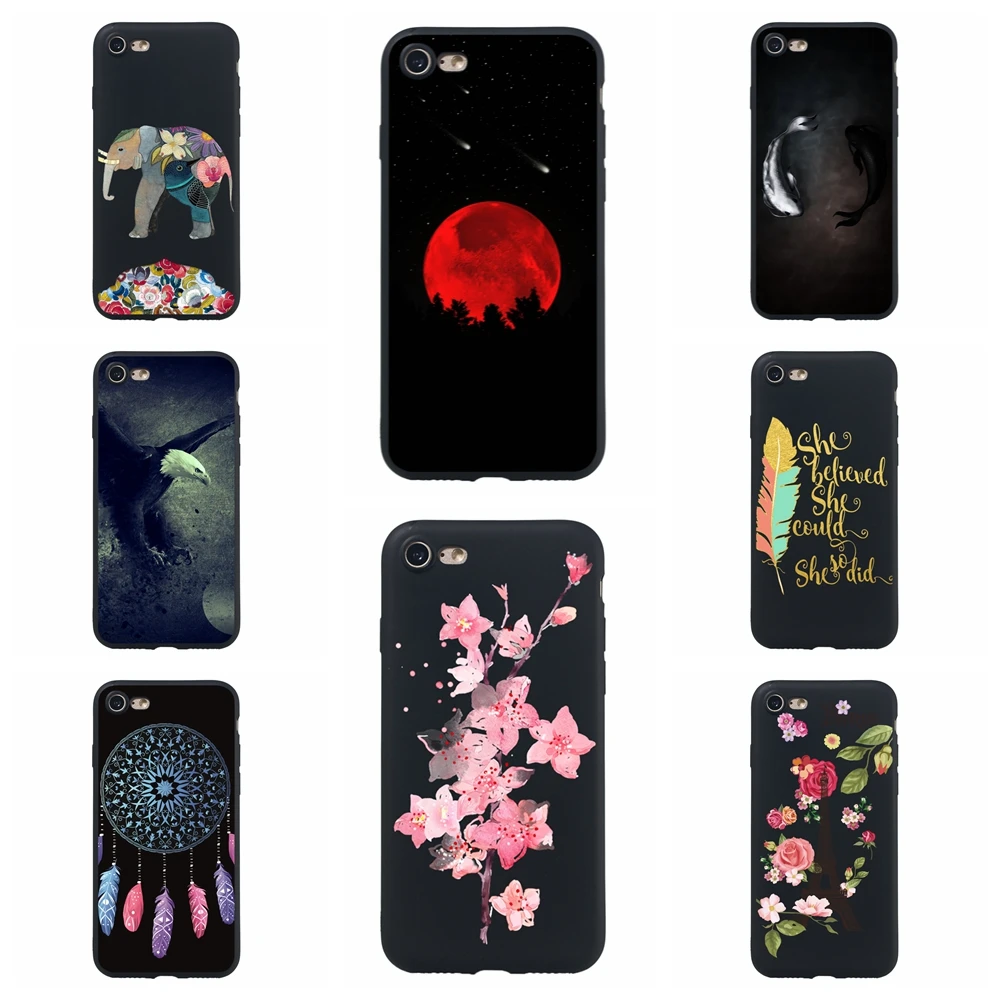 high Quality black phone case For iPhone 6 plus 7 8 X XR painted Silicone TPU cover fone carcasa hoesje funda |