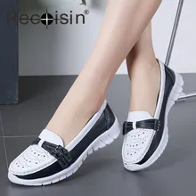RECOISIN/весенние лоферы; женская обувь; повседневная обувь из натуральной кожи; женские водонепроницаемые мокасины; chaussures femme