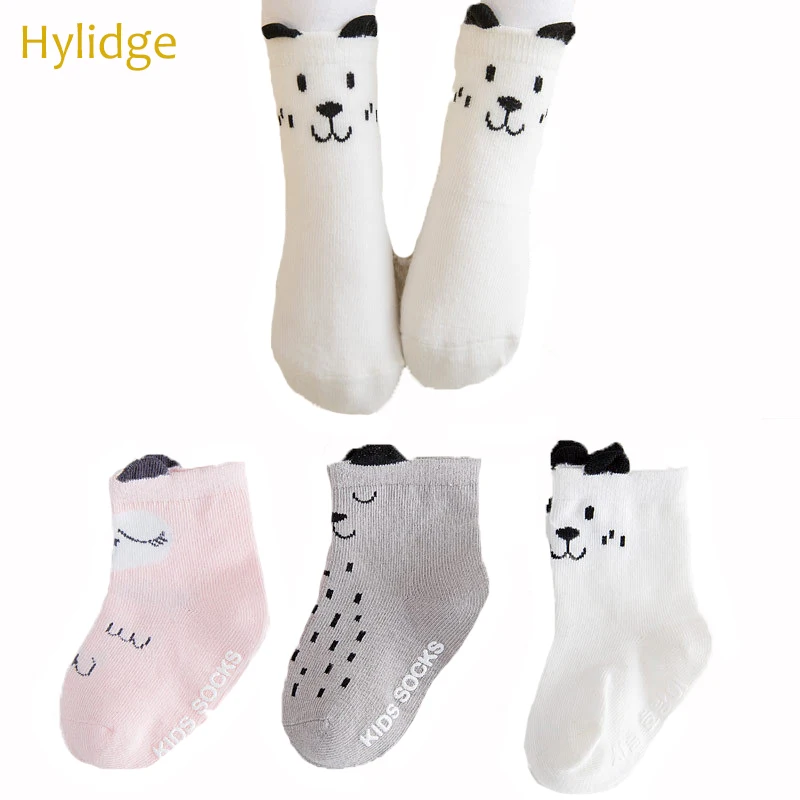

Hylidge Spring Autumn Children's Socks with Cute Little Ear Cartoon Baby Non-slip Floor Socks Cotton Boys Girls Socks