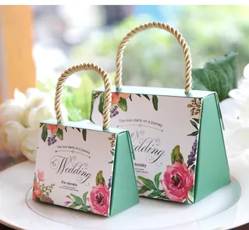 

Free shipping High-quality Butterfly Flower Candy Boxes Wedding favors Portable Gift Box Party Favor Decoration 100pcs/lot