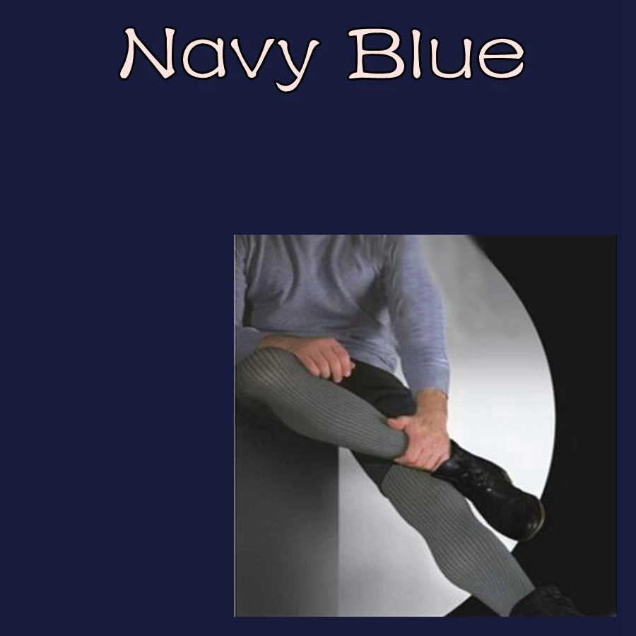 Мужские Плотные чулки, колготки, леггинсы, мужские s колготки, мужские s колготки, мужские теплые колготки, сексуальные полосатый чулок - Цвет: Navy blue