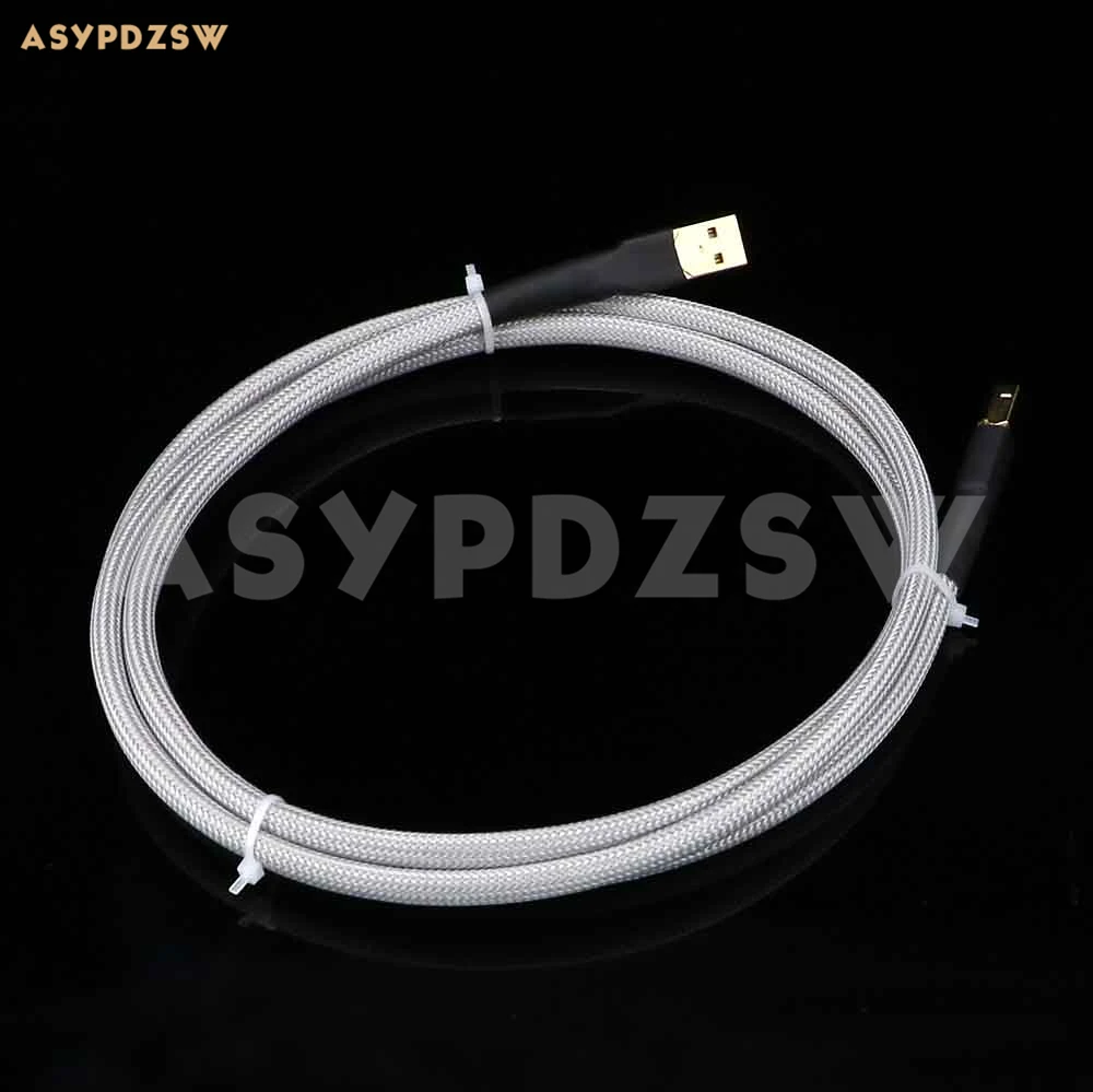 Высокое качество DIY 4N серебро HIFI Audiophile(0,75 м) DAC декодирование USB 2,0 кабель декодеры звука провод данных