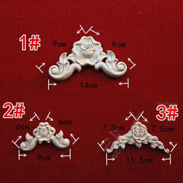 Special Price 24Pcs/Lot FURNITURE ARCHITECTURAL CORNER APPLIQUES CORNERS ROSE FLOWER UNPAINTED 3 designs Special Price 24Pcs/Lot FURNITURE ARCHITECTURAL CORNER APPLIQUES CORNERS ROSE FLOWER UNPAINTED 3 designs