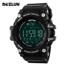 BOZLUN Men Smart Watch Calories Pedometer Remote Camera Sports Watches Big Dial Fashion Digital Wristwatches ST01 IOS Android