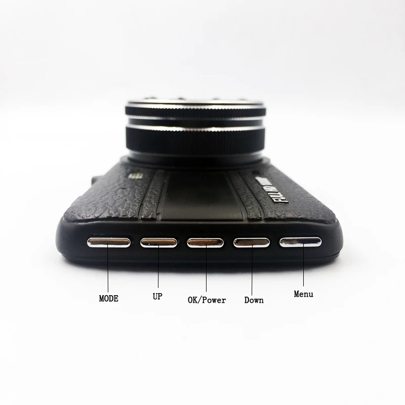 QUIDUX Автомобильный видеорегистратор с двумя объективами 4 дюйма ips FHD видеорегистратор с камерой заднего вида видеорегистратор WDR с функцией ночного видения видеорегистратор