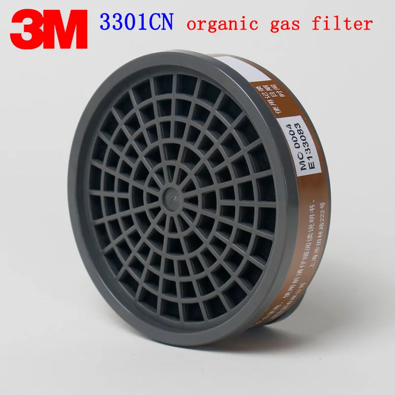 3 м 3301CN органический газовый фильтр подлинной безопасности 3 м противогаз фильтр против живопись пестицидов бензин токсичных газов 2 шт