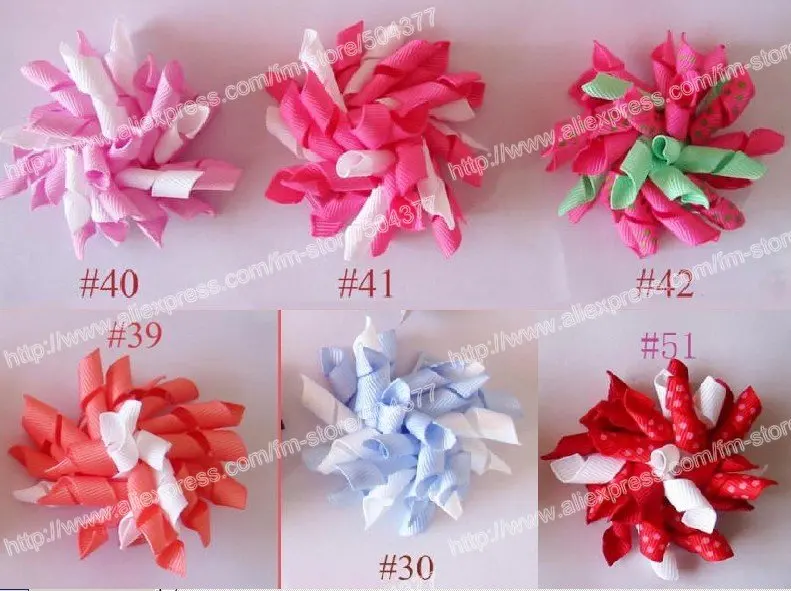 

free shipping 150pcs korker hair bows popular hair bows hair clips accessories