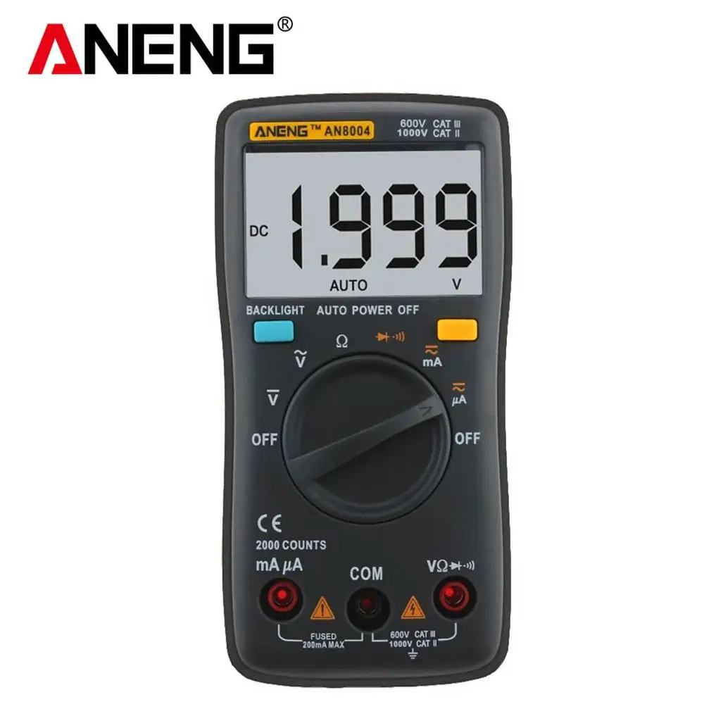 

ANENG Digital Multimeter AN8004 LCD Display Multimeter 2000 Counts AC/DC Tester