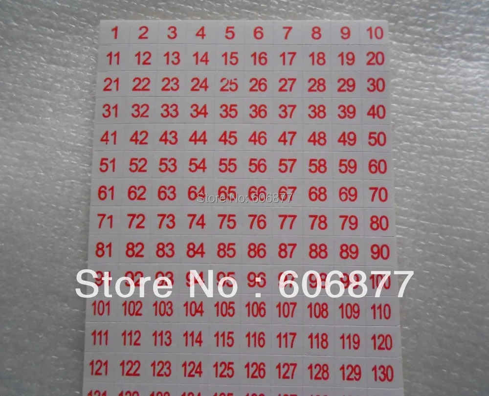 Tamano 10 10 Mm Etiquetas De Numero 1 200 4000 Unids Lote