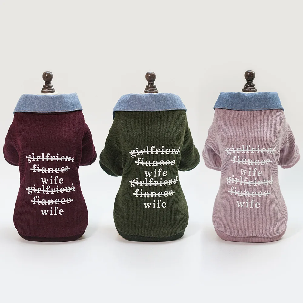 

Clothes For Small Dogs Winter Dog Clothing Coat Sweater With Shirt Collar Puppy Pet Dog Hoodies Yorkie Chihuahua Clothes Apparel