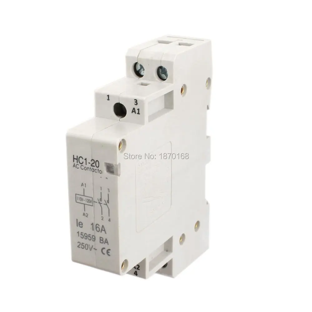 

Hc1-20 16A 110 - 120 V coil, Volt 16A ganda tiang tenaga listrik AC kontaktor blok