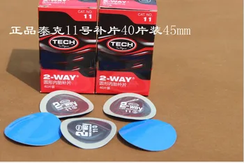 

High quality TECH tire repair film cold patch on the 43mm round tubeless tire repair patch patch]auto patch(40pcs/box)