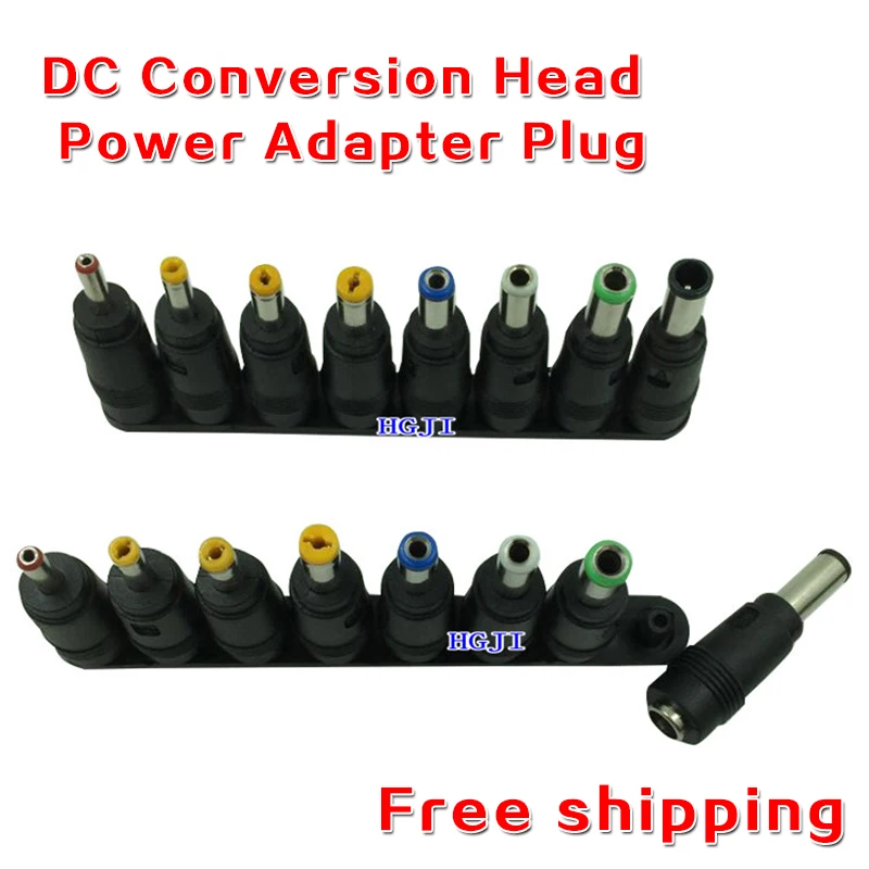 

Free shipping 1Set DC Conversion Head Of Universal Laptop Notebook Power Adapter Plug DC conversion head power conversion head